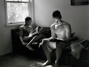 Two men reading by Robert Giard