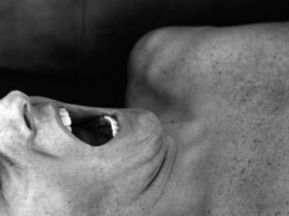 Man with mouth open by Carrie Levy