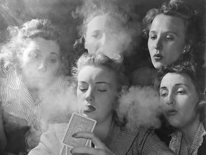 Women smoking by Nina Leen