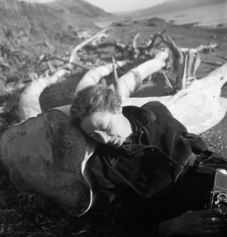Woman resting by Imogen Cunningham